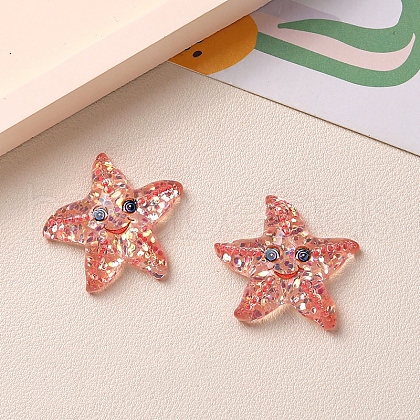Marine Organism Theme Resin Cabochons PW-WG8E4B4-05-1
