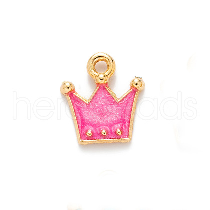 Alloy Enamel Pendants OHAR-PW0003-127E-1