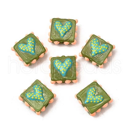 Handmade Lampwork Enamel Beads LAMP-S079-09D-1