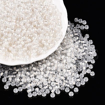 6/0 Transparent Inside Colours Glass Seed Round Beads X1-SEED-N006-004A-1