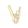 Brass Micro Pave Cubic Zirconia Pendants KK-M310-01G-22-1
