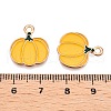 Thanksgiving Day Theme Alloy Enamel Pendants X1-ENAM-T020-35O-3