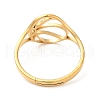 Ion Plating(IP) 304 Stainless Steel Hollow Basketball Adjustable Ring for Women RJEW-M149-28G-2