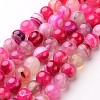 Natural Striped Agate/Banded Agate Beads Strands X-G-D845-01C-8mm-1