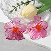 Flower Transparent Acrylic Stud Earrings FS-WGF3DA5-02-1