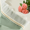 DELORIGIN  5 Yards Polyester Wave Edge Lace Trim OCOR-DR0001-02-6
