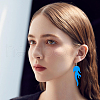 FIBLOOM 10 Pairs 10 Colors Acrylic Dangle Earring EJEW-FI0002-33-5