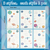 CRASPIRE 6 Sheets 3 Style Body Art Tattoos Stickers DIY-CP0007-38-2