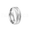 Grooved Stainless Steel Finger Rings for Men WG2ADDA-06-2