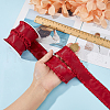 FIBLOOM 10 Yards Polyester Ruffled Lace Ribbon DIY-FI0001-14A-3
