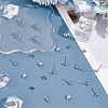 Unicraftale 304 Stainless Steel Stud Earring Findings STAS-UN0060-01C-4