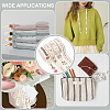  4 Rolls 4 Styles Cotton Handmade Printed Ribbon OCOR-NB0002-08-6
