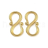 Ion Plating(IP) 304 Stainless Steel S-Hook Clasps STAS-U007-20B-G-1