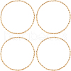 Beebeecraft 20Pcs Brass Linking Rings KK-BBC0012-15-1