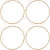 Beebeecraft 20Pcs Brass Linking Rings KK-BBC0012-15-1