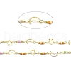 Handmade Brass Moon & Star Link Chain CHC-E023-07G-4
