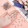 SUNNYCLUE 100Pcs 316L Surgical Stainless Steel Hoop Earring Findings STAS-SC0008-52-3