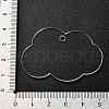Transparent Acrylic Blank Pendants TACR-Z003-01F-5