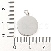 Tarnish Resistant 304 Stainless Steel Pendant Rhinestone Settings STAS-P333-05P-3
