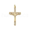 Brass Micro Pave Cubic Zirconia Pendants KK-Z100-25G-1
