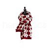 Christmas Theme Knitting Wool Long Polyester Scarf COHT-PW0001-38A-1