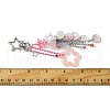 Jellyfish Glass Pendant Keychains KEYC-FZ00012-3