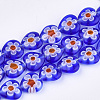 Handmade Millefiori Lampwork Beads Strands LAMP-S191-19A-M-2