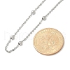 Brass Ball Cable Chain Necklaces for Women NJEW-M051-01P-3