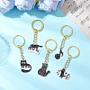 Alloy Enamel Pendant Keychains KEYC-JKC01247-1