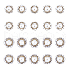 DICOSMETIC 20Pcs 2 Style ABS Plastic Imitation Pearl Shank Buttons BUTT-DC0001-06P-1