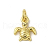 Real 18K Gold Plated Brass Pave Clear Cubic Zirconia Pendants KK-M283-07F-01-1