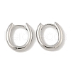 Oval Brass Hoop Earrings EJEW-D320-09P-4