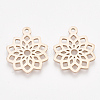 201 Stainless Steel Pendants STAS-T045-38RG-1