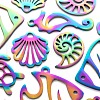 20Pcs 5 Style Ion Plating(IP) 201 Stainless Steel Puppy Pendants STAS-LS0001-67MC-4