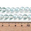 Baking Painted Transparent Glass Beads Strands DGLA-N011-8mm-05-4
