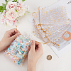 Beebeecraft 50Pcs Gold Stamping Moon & Star Organza Drawstring Gift Storage Bags OP-BBC0001-03C-01-3
