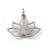 304 Stainless Steel Charms STAS-M119-03P-1