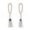 Wood Beads Hanging Ornaments HJEW-JM03312-01-2