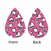 PU Leather Big Pendants FIND-S311-003B-1