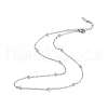 304 Stainless Steel Satellite Chain Necklace for Men Women NJEW-K245-011C-1