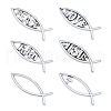 SUPERFINDINGS 6Pcs 6 Style ABS Easter Decoration Sticker DIY-FH0006-22-1