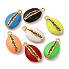 Brass Enamel Pendants KK-I276-24G-1
