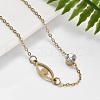201 Stainless Steel Cable Chain Bracelets BJEW-H205-01B-G-2