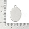 Tarnish Resistant 304 Stainless Steel Pendant Cabochon Settings STAS-G075-21P-01-3