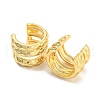 Rack Plating Brass Multi Lines Cuff Earrings EJEW-A028-50G-2