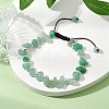 Natural Green Aventurine Braided Bead Bracelets for Women BJEW-JB11107-03-2