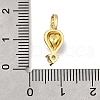 Brass Micro Pave Cubic Zirconia Pendants KK-U072-15G-3