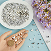 SUNNYCLUE 1200Pcs 6 Styles CCB Plastic Beads with ABS Plastic Beads CCB-SC0001-15-3