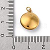 316 Stainless Steel Faceted Glass Pendants STAS-K258-46G-4