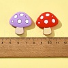 8Pcs 4 Colors Mushroom Food Grade Eco-Friendly Silicone Focal Beads SIL-FS0001-10-6